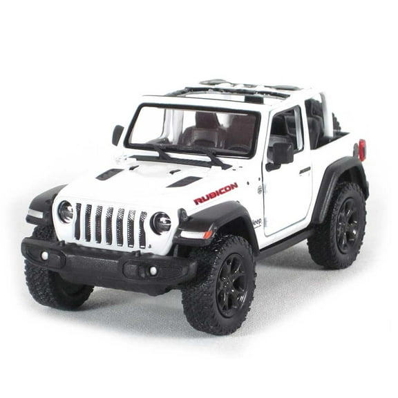 5" Die-cast: 2018 Jeep Wrangler Rubicon Conv. (White) 1/34 Scale