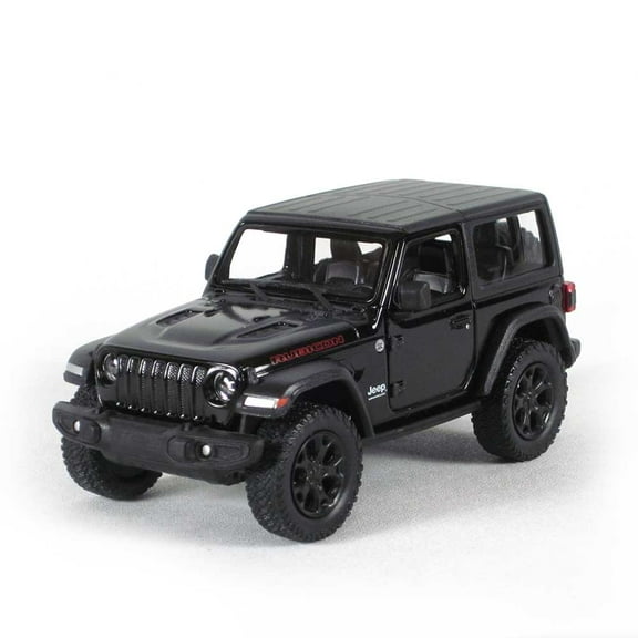 5" Die-cast: 2018 Jeep Wrangler Rubicon Hard Top (Black) 1/34 Scale
