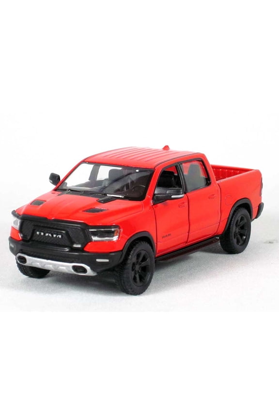 5" Die-cast: 2019 RAM 1500 Pickup Truck (Red) 1/46 Scale