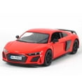 thumbnail image 1 of 5" Die-cast: 2020 Audi R8 Coupe (Red) 1/36 Scale. Pull back n go action!, 1 of 5