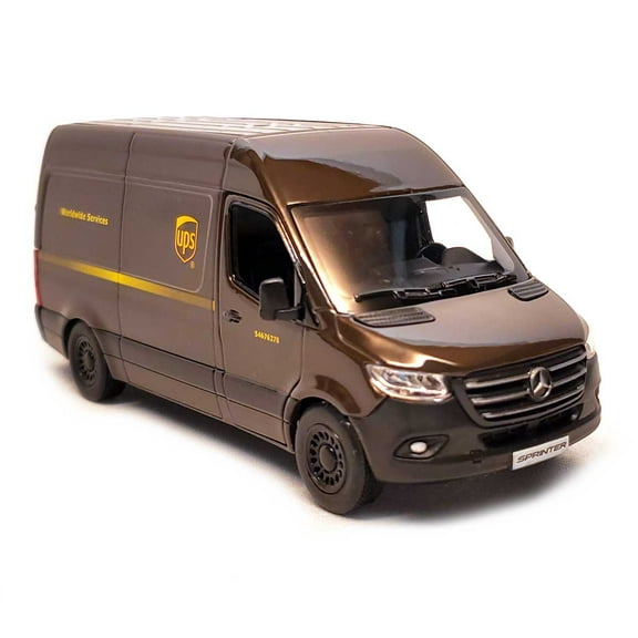 5" Die-cast: UPS Mercedes Benz Sprinter Delivery Van 1/48 Scale
