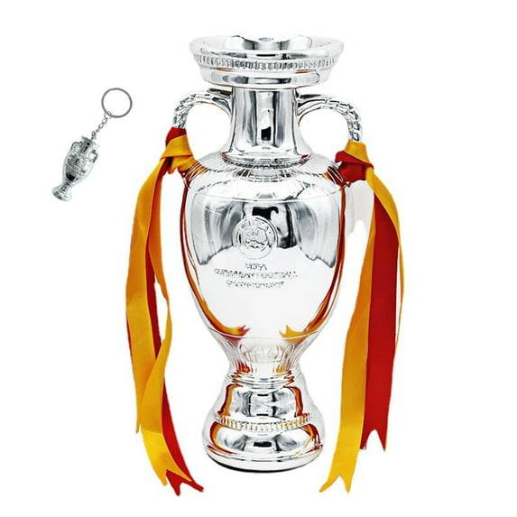 5 Different Sizes Football Championship Tophy, 2024 European Replica Football Delaunay Cup, Resin Soccer Award Sport Fans Souvenir
