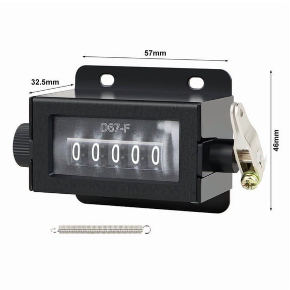 5 Digit Display Manual Hand Tally Counter Resettable Mechanical Clicker