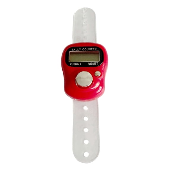 5 Digit LED Digital Counter Handheld Tally Counter With Ring Electronic Click Counter For And Lap Counting (16 Color)