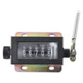 thumbnail image 1 of 5 Digit Manual Tallies Pull Strokes Counter for Textile Machinery Industrial Presses Winding Mountain Applications, 1 of 8