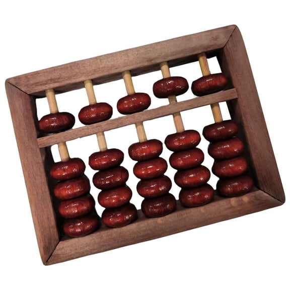 5 Digits Abacus Wood Abacus Children Math Calculation Tool Chinese Abacus