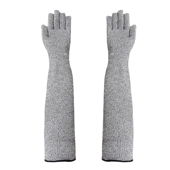 Under 5 Dollars! 40cm Extended Cut Resistant Arm Sleeves, Durable Forearm Protection Sleeves for Work, Safety Arm Guards for Construction Manufacturing Workshop
