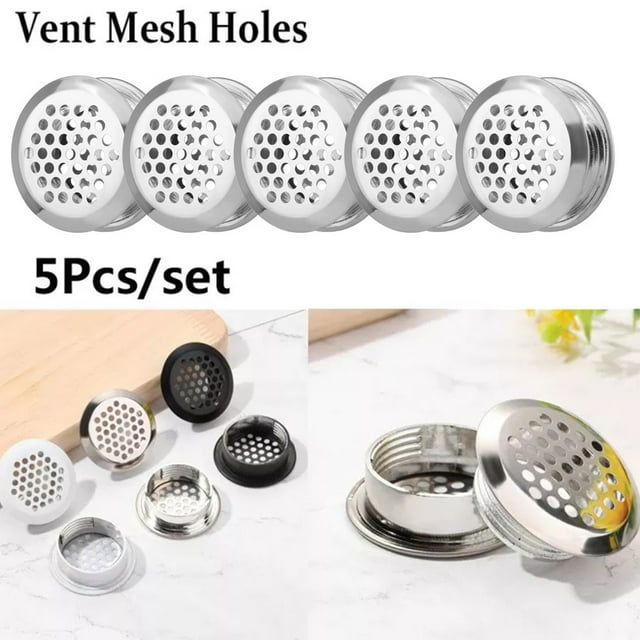 5 Double Sided Wardrobe Shoe Vents Cover Ventilator Grille Air Vent Hole