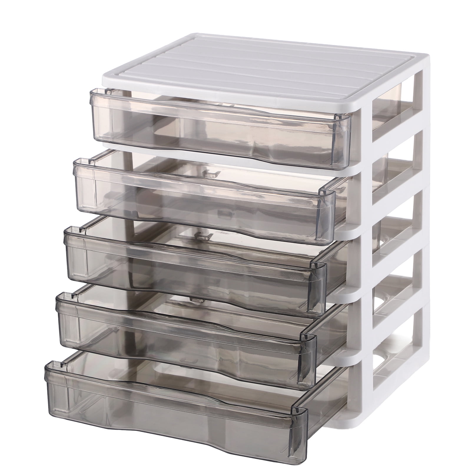Storage Drawerws 5 Drawer Desktop Plastic Storage Unit,Compact Organizer Drawers with ...