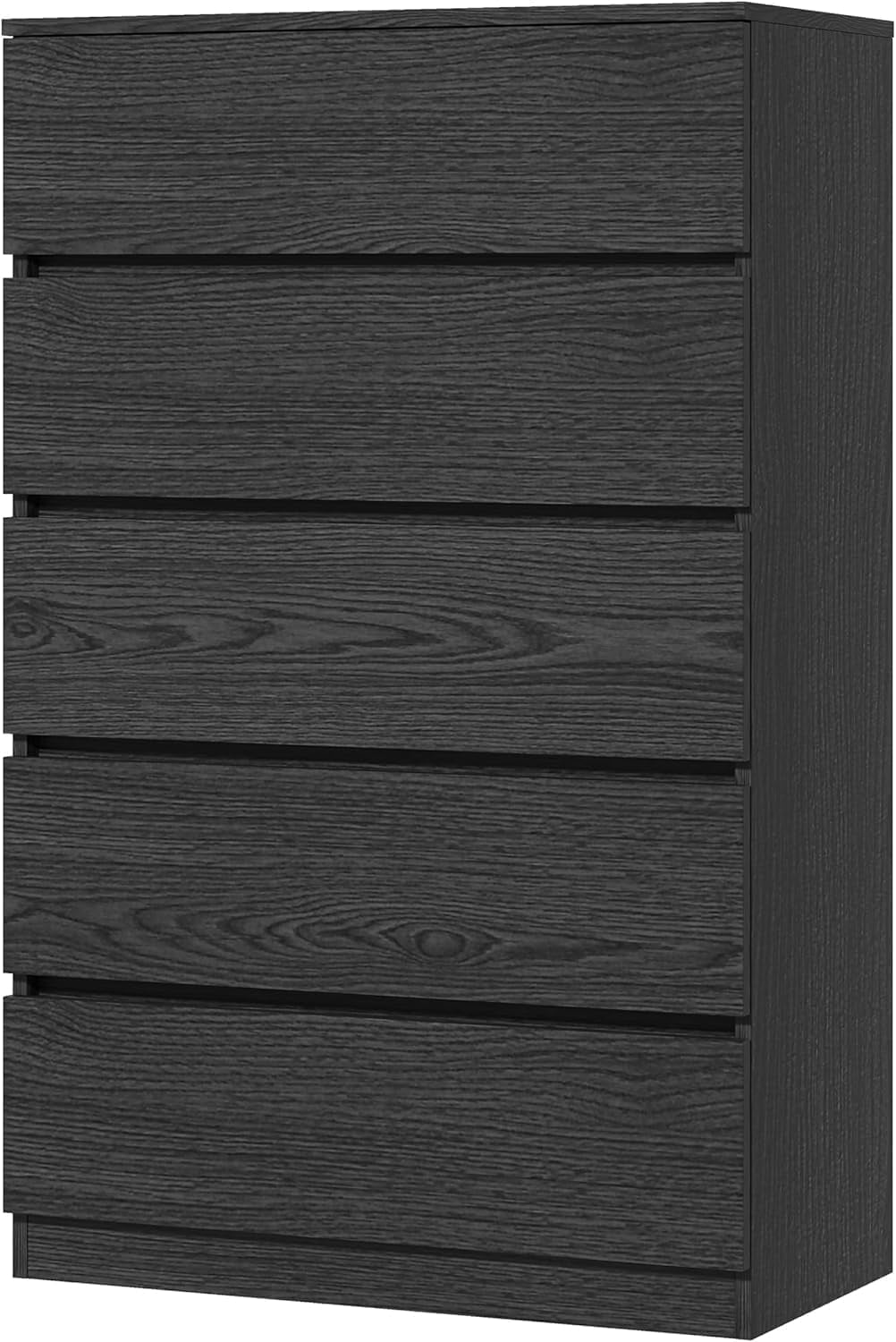 black 5 drawer dresser walmart Uforic 5 Drawer Dresser for for Adult, Fabric Wide Chest of Drawers Nightstand Storage Tower Wooden Top, Black