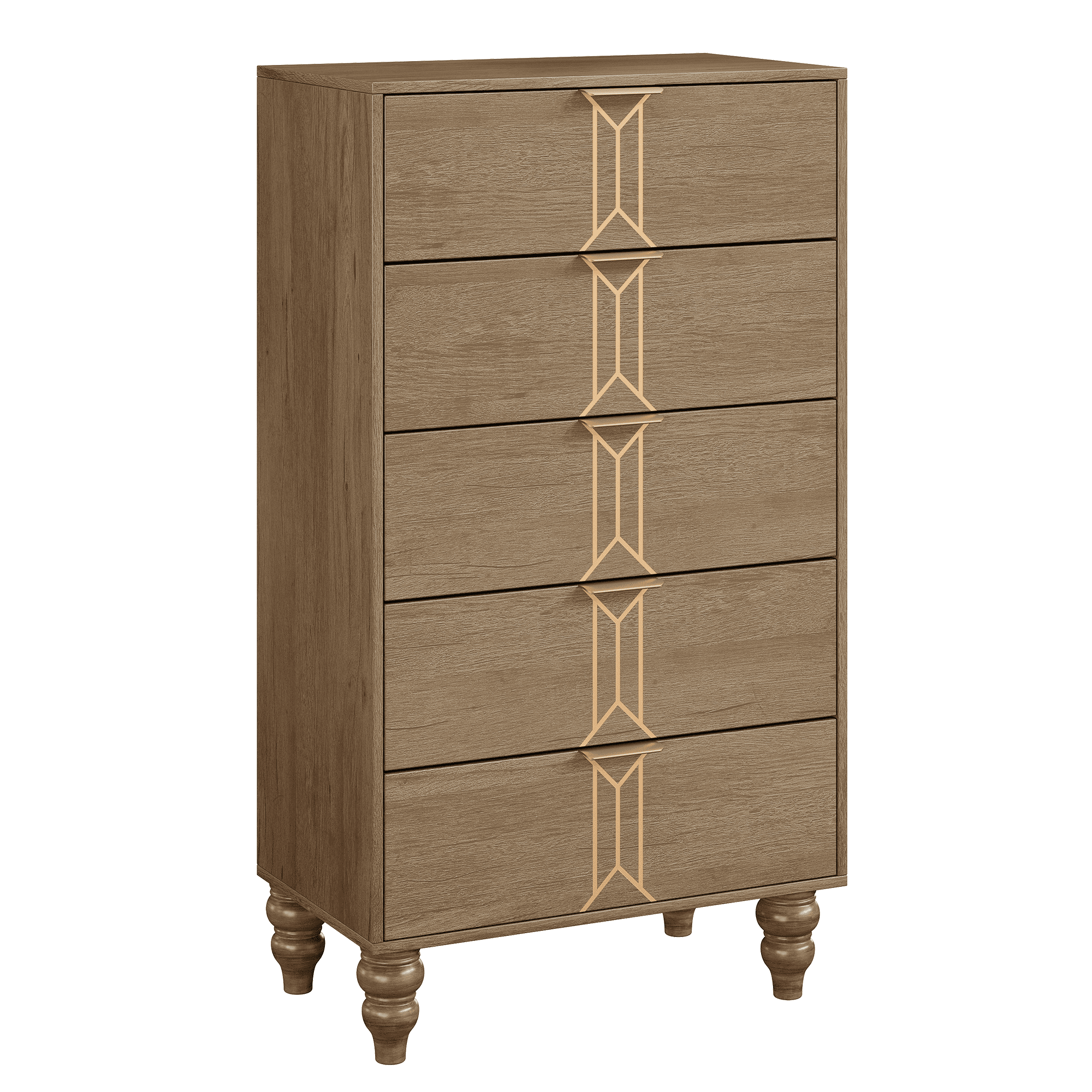 Dressonni - Brown - Five Drawer Chest