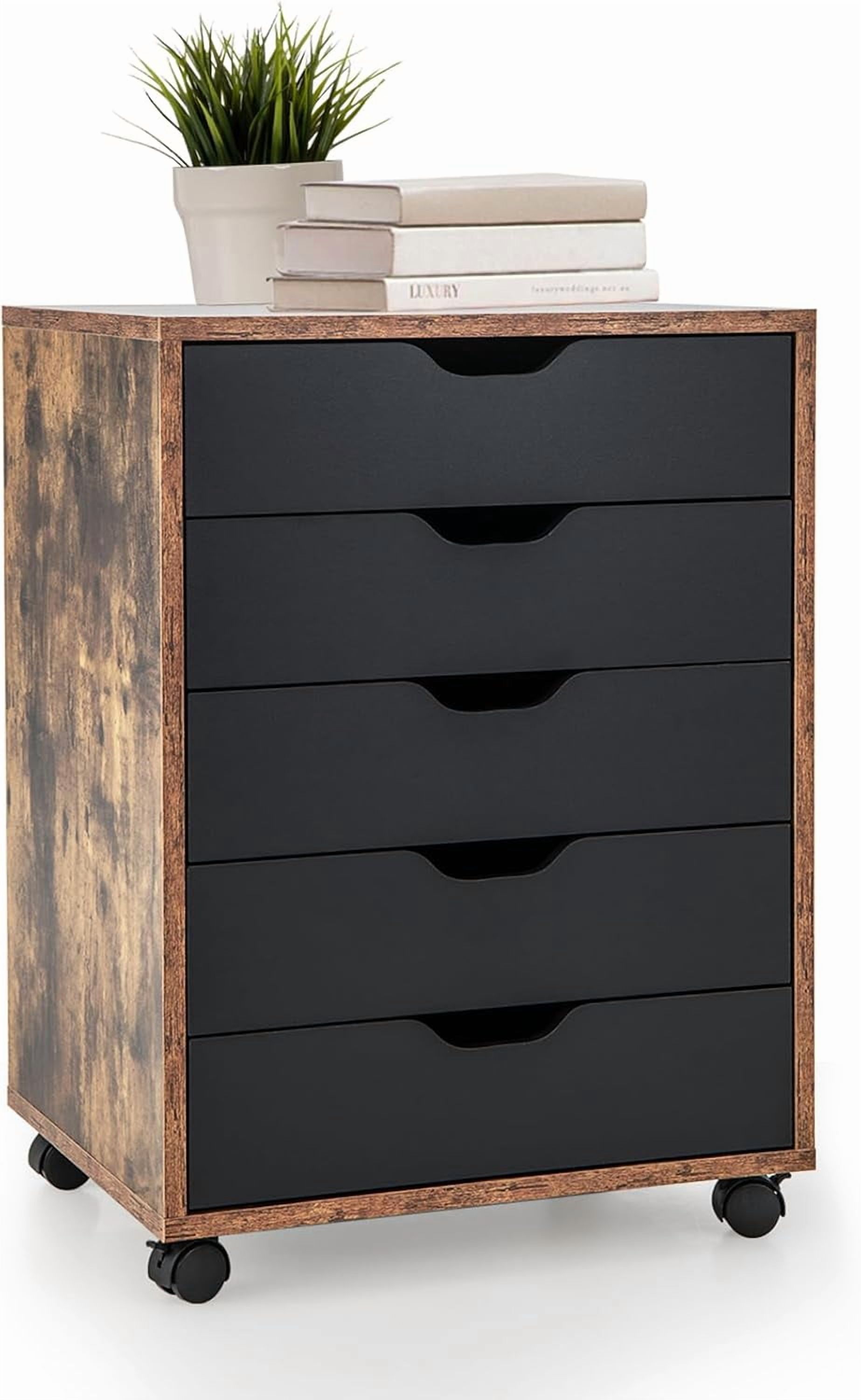Universal File Drawer 5 Drawer File Cabinet, 26.5