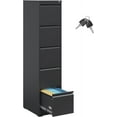 thumbnail image 1 of 5 Drawer File Cabinet,Metal Filing Cabinets for Home Office,Vertical File Cabinet with Lock,Heavy Duty Metal Storage Cabinet for A4/Letter/Legal Size Files,Assembly Required, 1 of 13