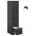 5 Drawer File Filing with Lock,Vertical File