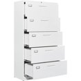 5 Drawer Lateral File Metal Filing Storage with Lock