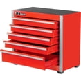 thumbnail image 1 of 5-Drawer Micro Roll Cab Steel Tool Box, Red Hand Carry Tool Cases for Tools Stor, 1 of 9