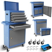 5-Drawer Rolling Tool Cabinet,Tool Chest on Wheels with Keyed Locking System and Drawer Liners,Tool Chest with Link Buckle for Warehouse and Garage
