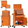 thumbnail image 1 of 5-Drawer Rolling Tool Chest, Removable High Capacity Toolbox Organizers, Lockable Tool Box Tool Storage Cabine with Drawers and Wheels for Workshop and Warehouse (Orange), 1 of 7