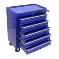 thumbnail image 1 of 5-Drawer Rolling Tool Chest on Wheels, 24-inch Tool Storage Cabinet with Locking System for Garage Workshop Warehouse Repair Shop, Blue, 1 of 7