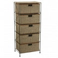 thumbnail image 1 of 5-Drawer Storage Unit, Seagrass, Rattan, 41.25 by 18 by 12-Inch, 1 of 1