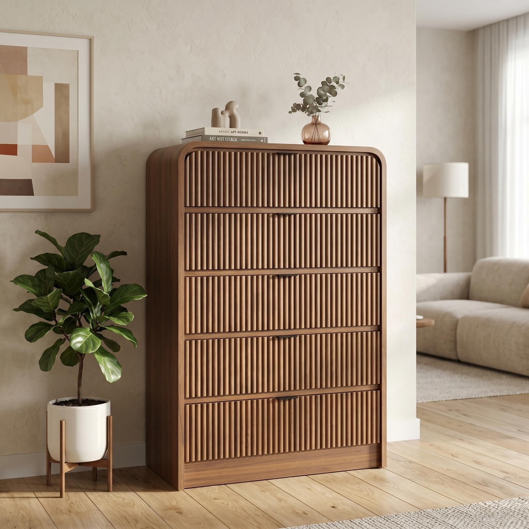 5 Drawer Tall Dresser 31.5
