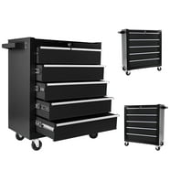 TUFFIOM Heavy Duty 5-Drawer Mobile Tool Chest, Lockable Storage ...
