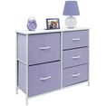 thumbnail image 1 of 5 Drawers Chest Dresser - Purple, 1 of 9