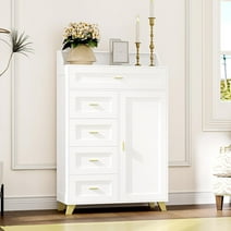 CHFBC Dresser for Bedroom with 5 Drawers Tall Tower for Closet Living ...