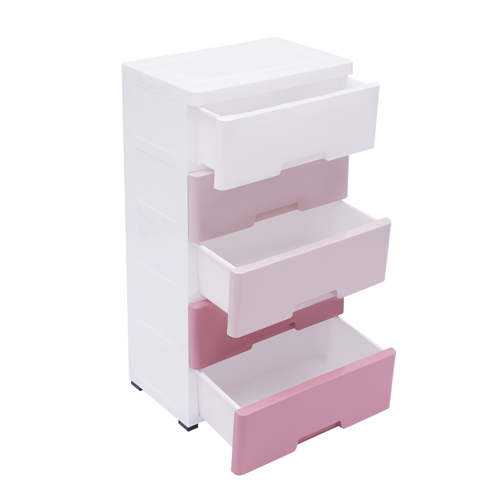 5Drawers Dresser Storage Tower, Pink Clothes Storage Drawers Storage