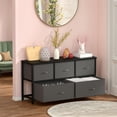 thumbnail image 1 of 5 Drawers Fabric Dresser, Nightstand With Wide Chest Of Drawers,Storage Tower Storage Dresser Closet For Living Room, Bedroom, Hallway, Gray, 1 of 7