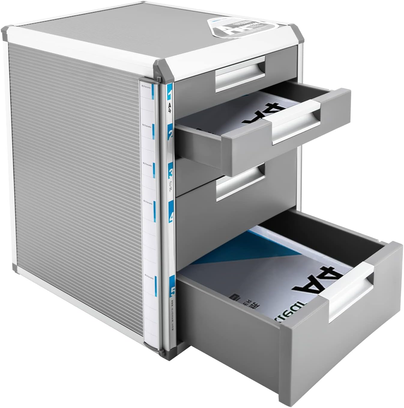 Multi Drawer Magazine Rack 5 Drawers File Cabinet,11.8 * 14 * 16inch Desktop Lateral Storage ...
