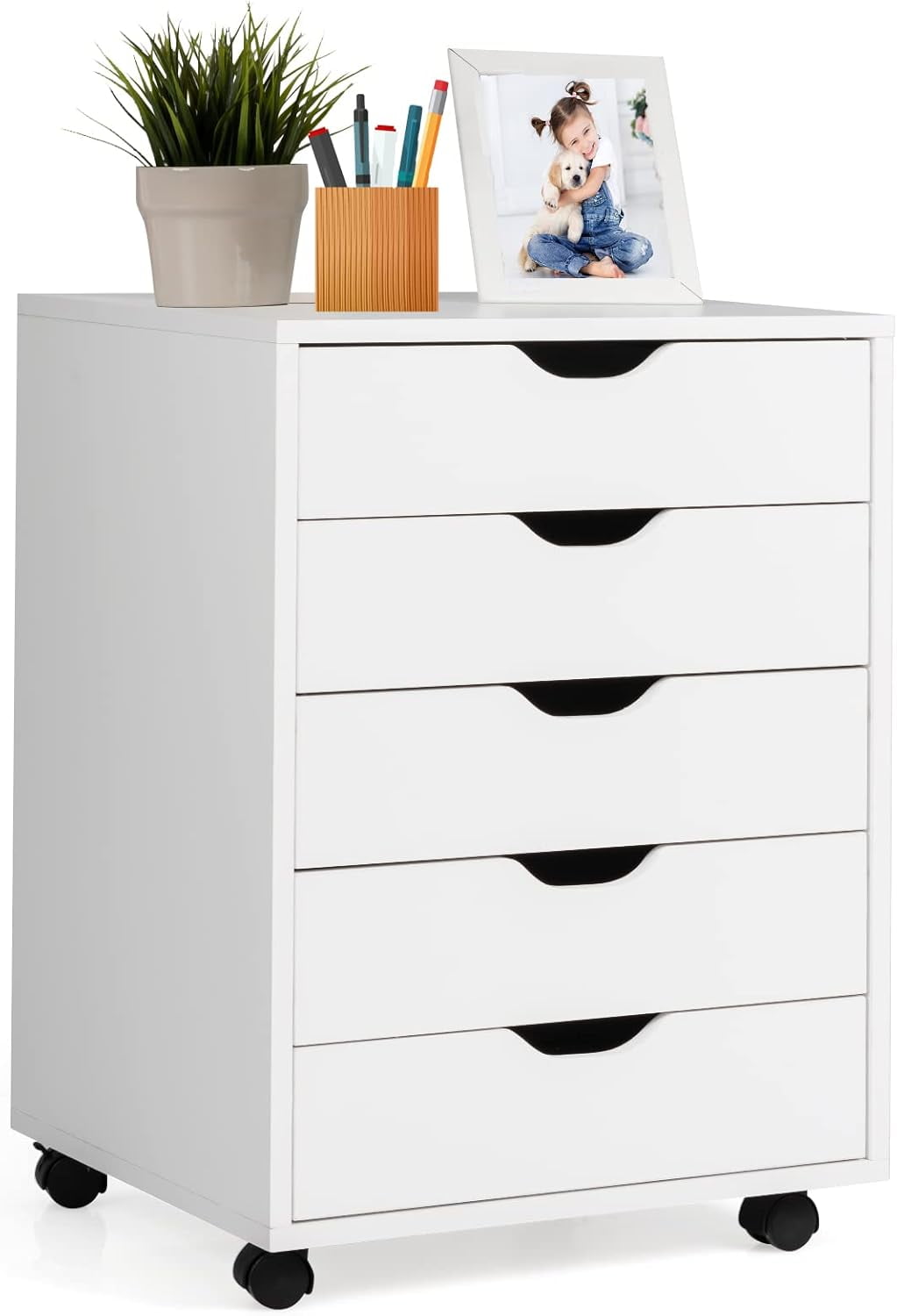 5 Drawers File Storage Cabinet, 26.5