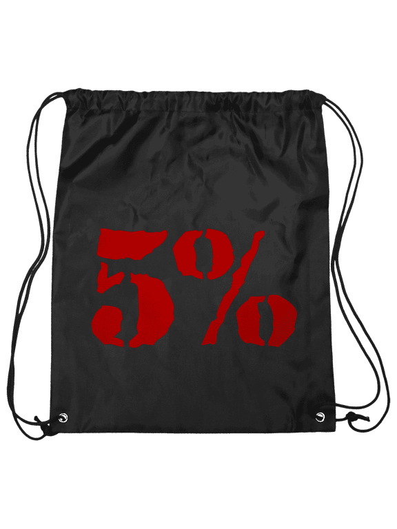 5% Drawstring Bag