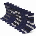 thumbnail image 1 of KOITHOT 5 Pack Mens Dress Socks Breathable Business Casual Mens Crew Socks Size 10 13, 1 of 7
