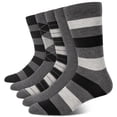 thumbnail image 1 of KOITHOT 5 Pack Mens Dress Socks Breathable Business Casual Mens Crew Socks Size 10 13, 1 of 7