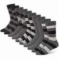 thumbnail image 1 of KOITHOT 5 Pack Mens Dress Socks Breathable Business Casual Mens Crew Socks Size 10 13, 1 of 7