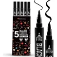 thumbnail image 1 of 5 Dual-Tip Black Fabric Markers Permanent Clothes Fabric Paint Pens Textiles, 1 of 1