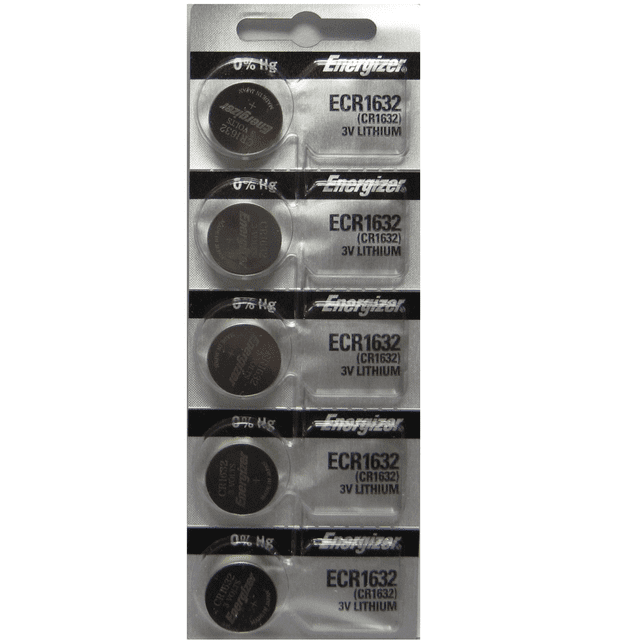 5 ENERGIZER (1 Pack) 1632 3V Lithium Coin Cell Batteries
