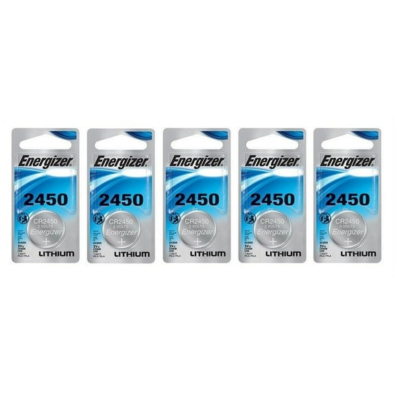 5 ENERGIZER (1 Pack) 2450 3V Lithium Coin Cell Batteries