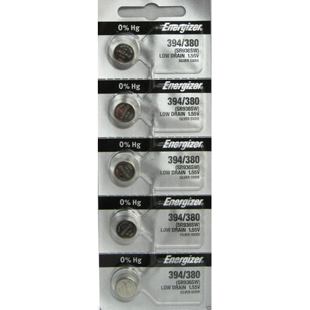5 ENERGIZER (1 Pack) 394 3V Lithium Coin Cell Batteries
