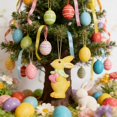thumbnail image 1 of Under $5 Easter Bunny Decoration Indoor Outdoor Easter Gingerbread Bunny Resin Pendant Hanging Ornament Spring Home Party Decoration Cute Bunny Tree Decor Holiday Gift Collectible, 1 of 6