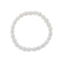 5" Elongated Freshwater Cultured Pearl Baby / Toddler Bracelet