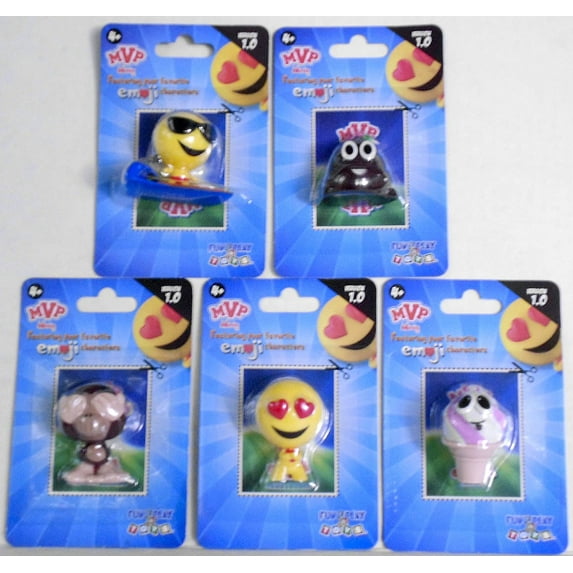 5 Emoji Characters Bundle - Tanner, Sprinkles, BoBo, Romeo & Smelvin