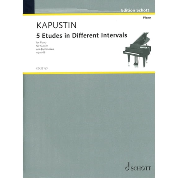 5 Etudes in Different Intervals, Op. 68: Piano