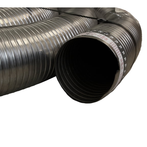 5" Exhaust Flex Pipe, 25' Stainless Steel Roll, Silver Replaces DNP226158, EF50300S, FLT89724K, FLX500S304-BULK, FLX500SBULK, FT500SS, FTS50019, 16 500S, HDC16500S, P226158 OEM