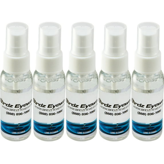 5 Eyeglass Sunglass Lens Cleaner Cleaning Kit with Spray Cloth Tool Key Chain