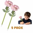 thumbnail image 1 of Under $5 FEOLGEHLY 2Pcs Medium Point Black Gel Pen, 0.7mm Plastic Simulation Flower Pen, Smooth Writing Pen for Office, Journaling, Home & Daily Note Taking, 1 of 7