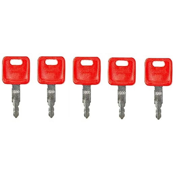 (5) FITS FOR John Deere & Hitachi Case Dozer & New Holland Ignition Keys H800