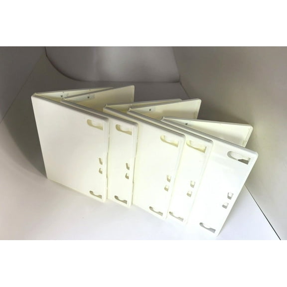 ( 5 ) FIVE NEW White Empty Replacement Video Game Cases for Nintendo Wii