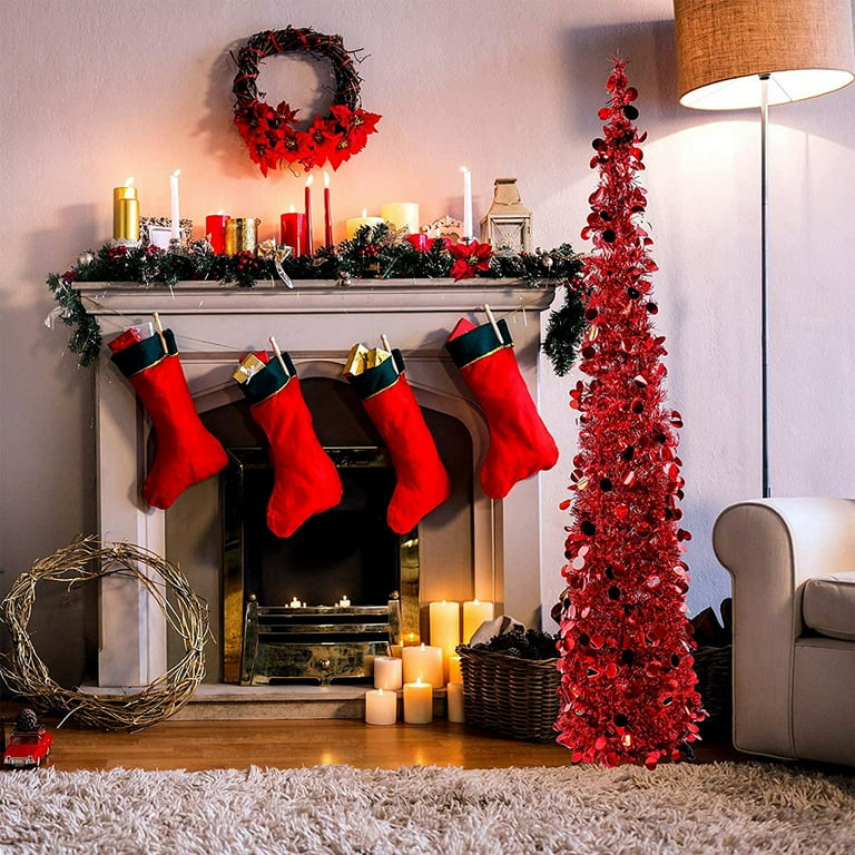 https://i5.walmartimages.com/seo/5-FT-Christmas-Trees-Lights-Collapsible-Artificial-Sequin-Pop-Up-Tree-Tall-Skinny-Pencil-Tinsel-Xmas-Tree-Home-Apartment-Basement-Fireplace_bdf96efb-696f-4656-addd-9891966e2571.fba74891cdbeceacf05315c8370a40e9.jpeg?odnHeight=768&odnWidth=768&odnBg=FFFFFF